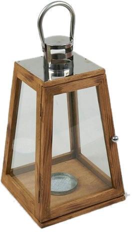 Antique Wooden Lantern, Color : Dark Brown