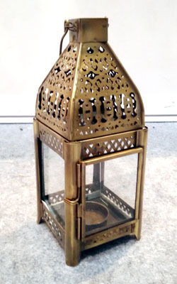 Metal Decorative Moroccan Lantern, for Decoration