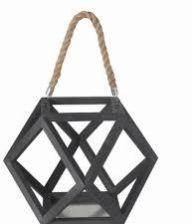 Hexagon Wooden Lantern