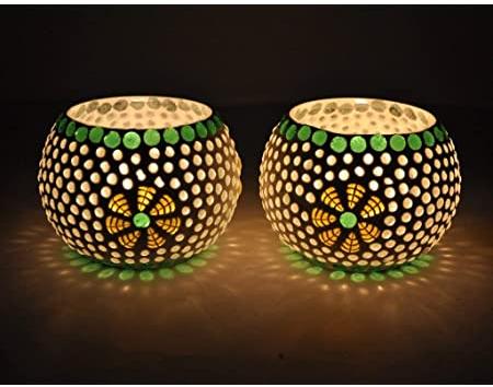 Mosaic Candle Votive Holder