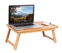 Wooden Laptop Table, Color : Brown