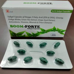 Boom-Forte Softgel Capsules, Packaging Type : Box