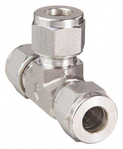 Stainless Steel Double Ferrule Union Tee, for Fittings, Feature : Durable, Fine Finished
