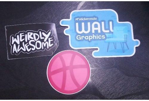 Rectangle Laptop Printed Stickers