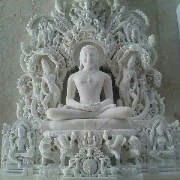 Marble Mahavir Swami Statue