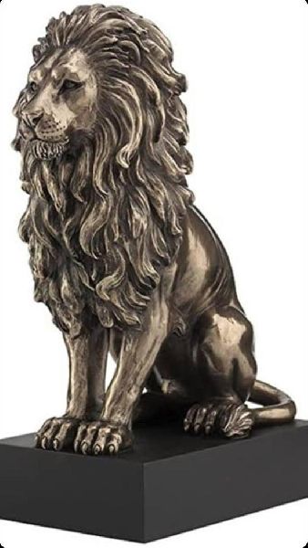 Polished Metal Lion Statue, for Dust Resistance, Shiny Look, Style : Antique