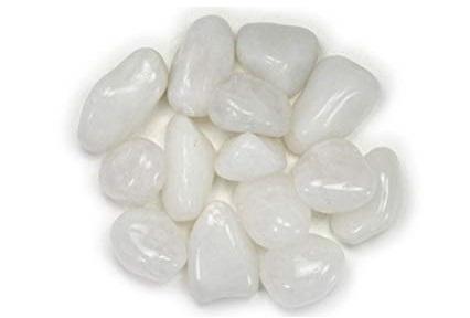 Polished Gemstone Milky White Tumbled Stone, Size : 40-50mm, Feature ...