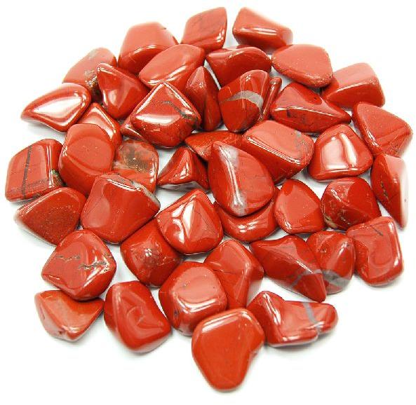 Polished Red Jasper Tumbled Stone, Gemstone Size : 15-20mm, 20-25mm