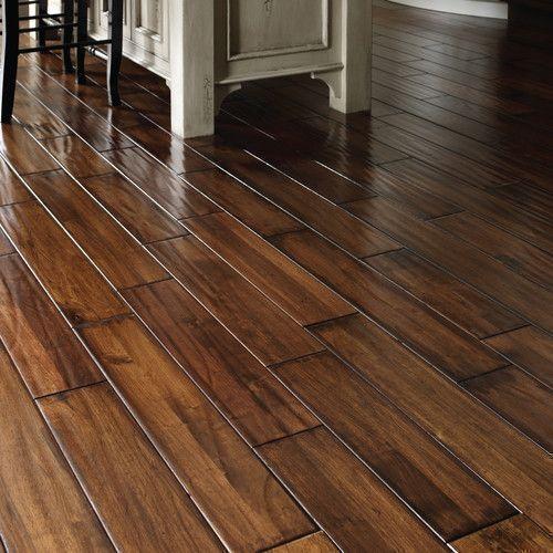 Glossy Wooden Flooring, Color : Brown