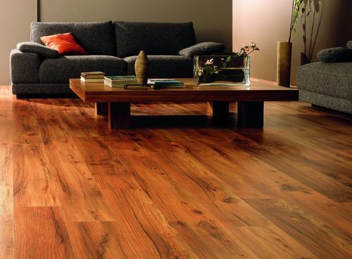 Polished Wooden Flooring, Color : Brown