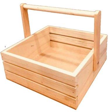 Super Wooden Gift Basket, Size : 8x8x3 Inch