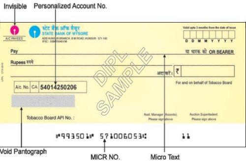 Micr Cheque