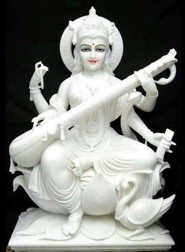 Makrana Marble Saraswati Statue