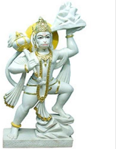 Marble Veer Hanuman Statue