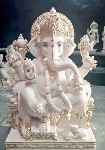 Temple Marble Ganesh Statue
