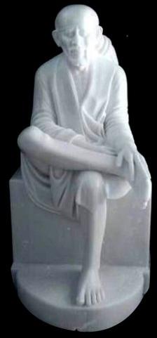 White Marble Sai Baba Statue