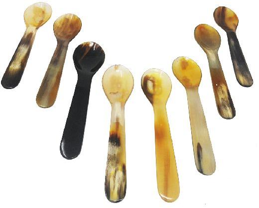 Polished Horn Spoon Set, Length : 7Inch, 8Inch, 9inch