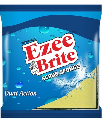 Foam Ezee Brite Scrub Sponge, Size : Small