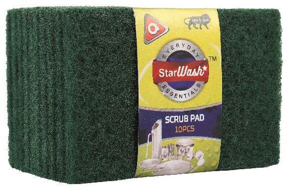 Rectangle Nylon Star Wash Scrub Pad, for Surface Cleaning, Utensils Cleaning, Size : Standard