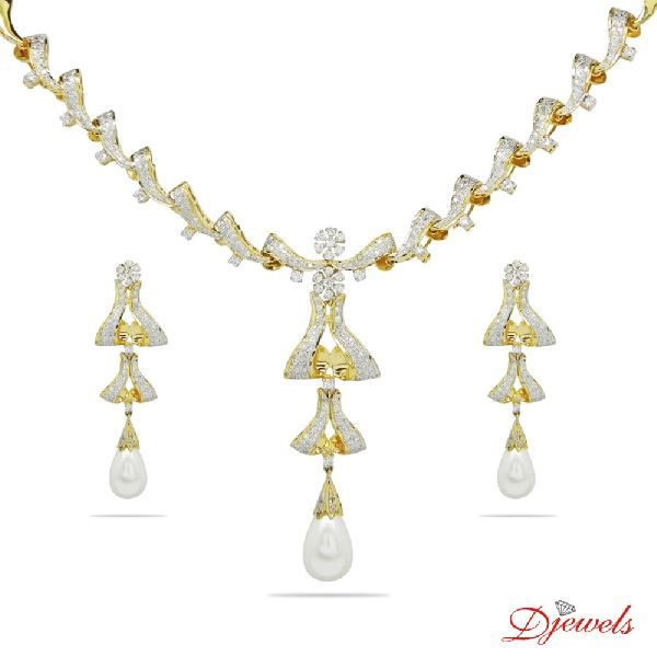 Necklace Certified Christmas New Year and Valentine Day Gold Necklace At Wholesale Price By Djewels