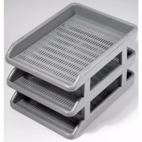 Omega Plastic Office Tray, Color : Grey