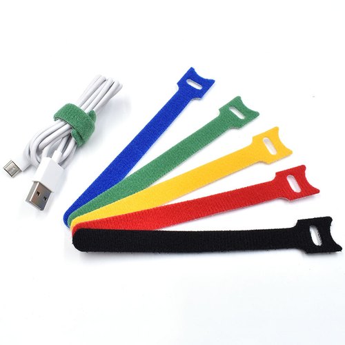 NYLON Loop Cable Ties, Color : Black, Blue Yellow