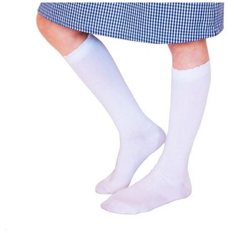 School Girls Socks, Color : White