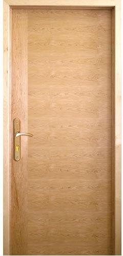 Polished Plain Veneer Wooden Door, Open Style : Swing