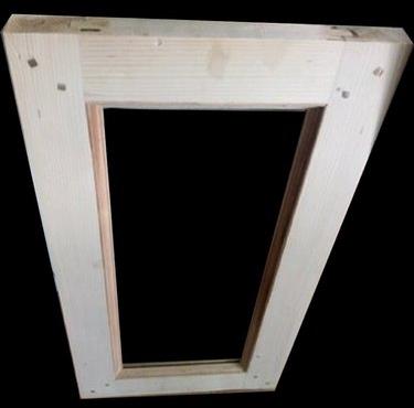 Polished White Wood Window Frame, Size : 4x2.5 Feet