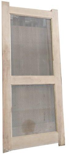 Swing Polished Wire Mesh Wooden Door, Pattern : Plain