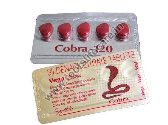 Cobra 120mg Tablets, Packaging Type : Blister, Composition : Sildenafil  Citrate at Best Price in Mumbai