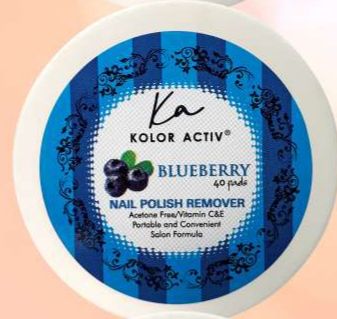 Blueberry Nail Polish Remover Wipes, Size : Standard