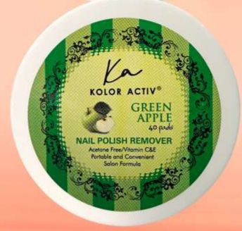 Green Apple Nail Polish Remover Wipes, Size : Standard