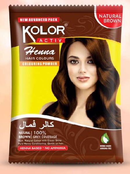Natural Brown Hair Color, Packaging Type : Plastic Packet - Hevlon  Cosmetics, Delhi, Delhi