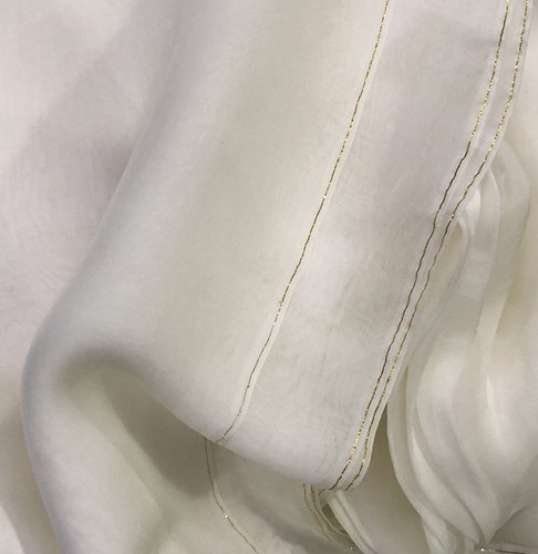 Viscose Organza RFD Fabric, for Bedsheets, Curtains, Dress, Garments, Laces, Style : Plain