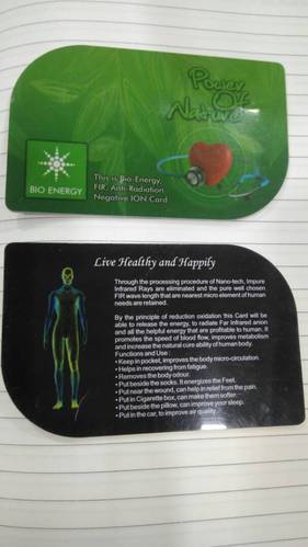 Negative Ions bio energy card, Size : 2 mm