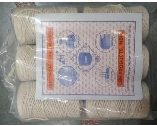 White Cotton Thread, Packaging Type : Packet