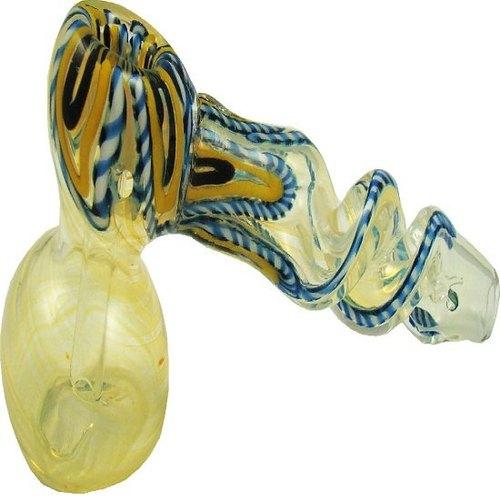 100 gm approx Glass Smoking Bubbler, Size : 5 inches