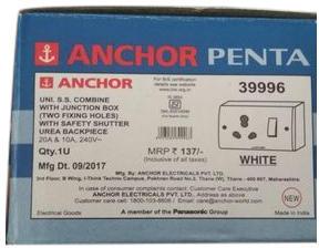 Plastic Anchor Switch, Color : White