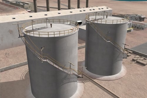 Industrial Oil Storage Tank