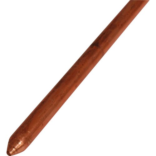 Copper Earthing Rod, Color : Brown