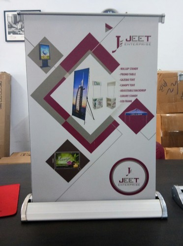 Aluminium Body Roll Up Stand, Size : A4, A3