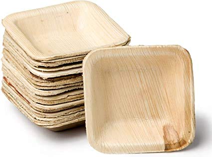 Round areca leaf plates, for Serving Food, Size : Standard