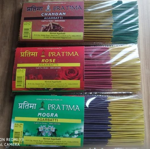 Coloured Raw Agarbatti Set Of 3