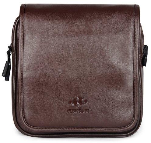 Solid 699 grams Faux Leather Tablet Sling Messenger Bag, Size : Medium