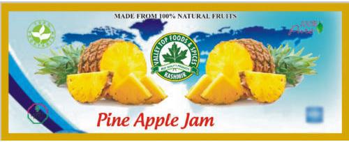 Valley Food Pineapple Jam, Packaging Type : Glass Bottle