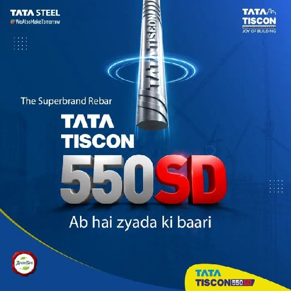 Tata Tiscon Tmt Steel Bars At Best Price Inr Piece In Kota Rajasthan From Delhi Steels