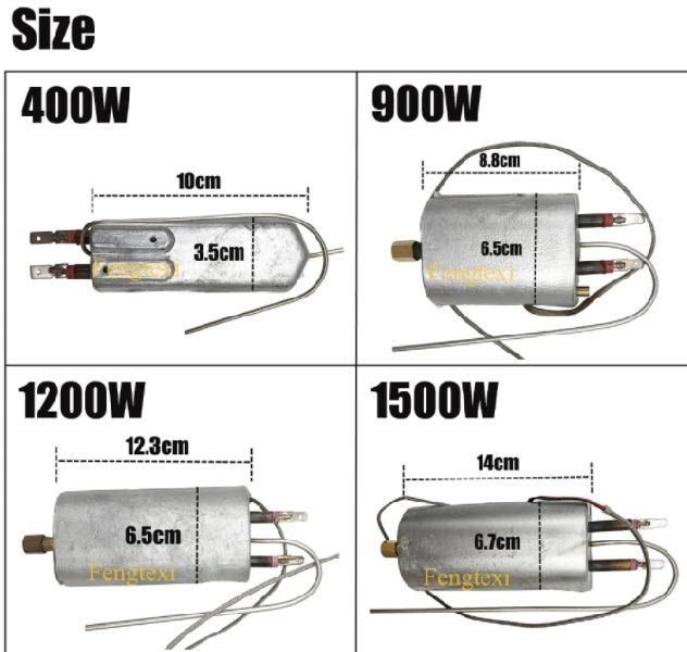 Fog Smoke Machine Heating Rod Heater 400W, 900W, 1200W, 1500W, Color