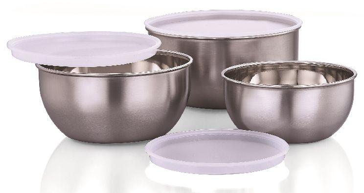 Stainless Steel 3 Pcs Bowl Set, Features : Attractive Design, Rust Proof