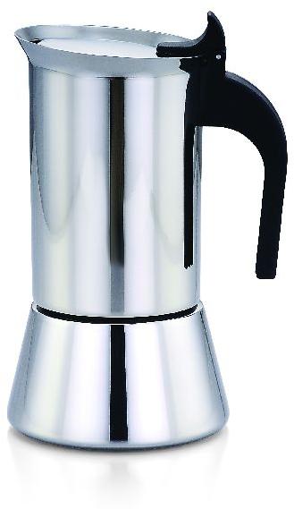 Stainless Steel Mocha Design Coffee Maker, Color : Silver
